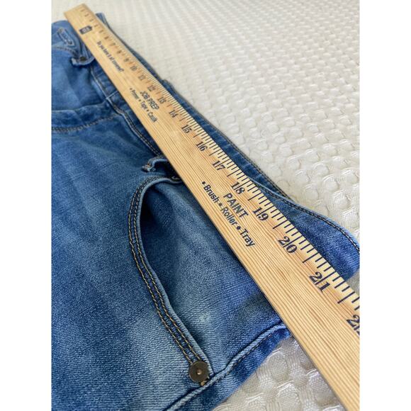 Ava & Viv Midi Cut Off Raw Edge Cuff Jean Shorts Sz 20W‎ - Picture 5 of 11